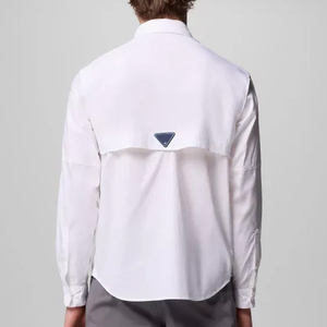 Camisa de pesca con capucha y botones, de nailon liso con camuflaje, con logo, estilo aborigen, para trucha coral, de Navidad. - Product Image 2