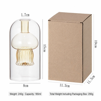 Diffuseur d'arômes sans flamme en forme de méduse, à huile essentielle, style Simple Wind Vine, parfum premium, pour la maison, en verre, ornement décoratif