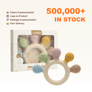 Tốt nhất người bán unisex mềm giáo dục Teether đồ chơi BPA free cấp thực phẩm Silicone không độc hại Chewable bé mọc răng đồ chơi - Product Image 1