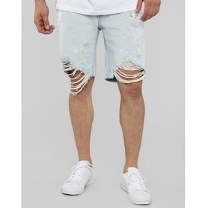 กางเกงยีนส์ขาสั้น ShanLai แบบขาดๆ ทรงฮิปฮอป สตรีทแวร์ คุณภาพสูง สไตล์คาร์โก้ - Product Image 2