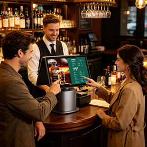 Terminal POS de Doble Pantalla de 15.6 y 11.6 Pulgadas Directo de Fábrica, Máquina POS con Impresora, Sistemas POS Todo en Uno para Restaurantes - Product Image 6