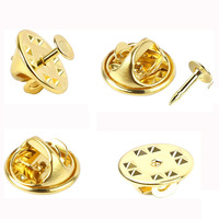 Badge d'ange personnalisé plaqué or gravé et sculpté, boucle papillon en métal, marque Hongtu, pour toutes les occasions