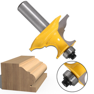 Broca enrutadora de cuentas de vástago de 1/2 pulgadas, <span class=keywords><strong>Base</strong></span> de Pedestal y línea de moldura de muebles pequeños para herramienta de carpintería, 2 uds. - Product Image 2