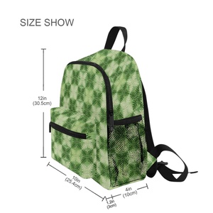 Sac à dos imperméable pour tout-petits et enfants, motif Ulu vert hawaïen, design personnalisé, pour la rentrée scolaire, sacs d'école pour filles - Product Image 4
