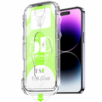 Protection d'écran en verre trempé HD sans poussière pour iPhone 11-18, kit d'installation à alignement automatique 9H, colle intégrale, oléophobe
