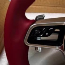 Volante Volant de cuero negro sin botón para <span class=keywords><strong>Porsche</strong></span> 911 992 Cayenne 958 987 <span class=keywords><strong>Boxster</strong></span> <span class=keywords><strong>986</strong></span> Panamera 970 Taycan Macan - Product Image 3