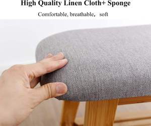 ชั้นวางรองเท้าไม้ไผ่ธรรมชาติ2ชั้นแบบพับเก็บได้สะดวกทันสมัยรวมทั้งเบาะรองนั่งสำหรับห้องน้ำ - Product Image 4