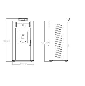 Chauffage <span class=keywords><strong>à</strong></span> granulés <span class=keywords><strong>à</strong></span> air chaud en stock limité Poêle <span class=keywords><strong>à</strong></span> granulés en fonte <span class=keywords><strong>d</strong></span>'intérieur Cheminée Chauffage <span class=keywords><strong>à</strong></span> granulés moderne <span class=keywords><strong>d</strong></span>'intérieur - Product Image 6