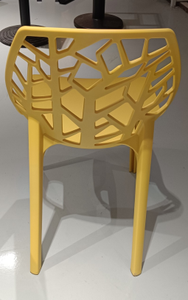 Modern Yellow Plastic Waterproof Portable <b>Dining</b> <b>Chair</b> Contemporary Design <b>Stackable</b> Home Furniture Outdoor Indoor Use - Product Image 3