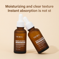 Sérum au Bakuchiol MOIKA 30 ml pour le visage, alternative naturelle au rétinol, anti-âge et éclaircissant avec une pénétration de +86,92 %, marque privée
