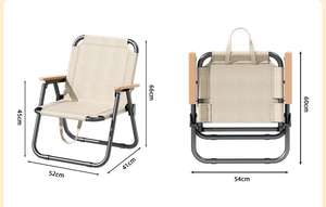 Leisure Portable High Quality Modern Oxford Custom Logo Moon <b>Lightweight</b> Folding Camping <b>Beach</b> Picnic <b>Chair</b> Outdoor Furniture - Product Image 6