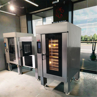 Four rotatif professionnel en acier inoxydable pour hôtel, 10 plateaux, cuisson numérique pour pain, biscuits, noix, maïs, fruits – Neuf