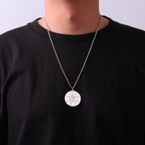 Collar con colgante <span class=keywords><strong>Abraxas</strong></span> de buena suerte Vintage, talismán mágico de acero inoxidable, controla tu vida, amuleto mágico para regalo de enlace de dinero - Product Image 2