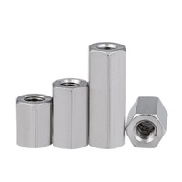 Steel Male and Female Threaded Silver Plated CHE Brand 6mm Thickness Standoff Hex Spacers M8 Fasteners Guangdong Supplier