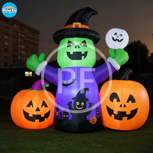 Personalizado Halloween inflable bruja <span class=keywords><strong>fantasma</strong></span> Halloween calabaza inflable al aire libre patio inflable Halloween fiesta decoraciones - Product Image 3
