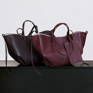Bolso Tote de Cuero Genuino Color Marrón Caramelo, Gran Capacidad, Bolso de Mano para Mujer para el Uso Diario con Bolsa Desmontable - Product Image 2