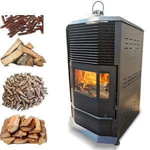 Mới đến nhiên liệu kép lò trong nhà củi và viên gỗ tiết kiệm năng lượng xách tay 30 KW Bếp nhiên liệu đôi với điều khiển thông minh - Product Image 2