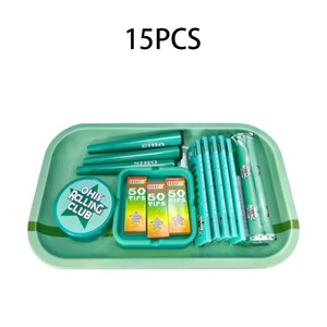 Posacenere in Latta, Plastica e Silicone con Porta Grinder per Sigarette, Stile Europeo Rettangolare per Set di Accendini - Product Image 2