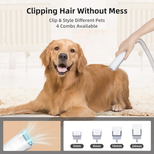 2023 nuovo asciugacapelli elettrico per cani Deshedding Tool Clipper Brushes Kit Pet Grooming <span class=keywords><strong>aspirapolvere</strong></span> per cani di gatto - Product Image 5