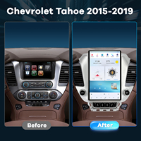 Distributeur d'autoradios de style Tesla de 12,95 pouces avec DSP intégré pour Chevrolet Tahoe Suburban 2015-2019 GMC Yukon 2021-2026