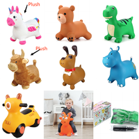 Trémie gonflable pour animaux, jouet gonflable à cheval pour tout-petits garçons et tout-petits filles, jouets gonflables pour chevaux pour tout-petits