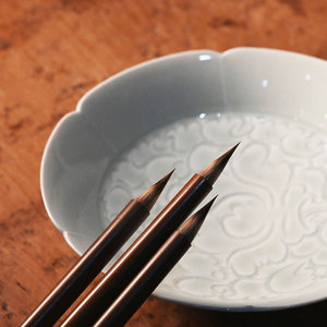 Pennello in Fibra di Pelo di Capra Naturale per Lettering e Calligrafia Giapponese Shodo su Carta - Product Image 1