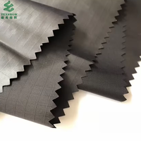 Tissu imperméable en nylon Ripstop 210T enduit de PVC pour imperméable, vêtements de pluie, vestes | Matériau en PVC vierge