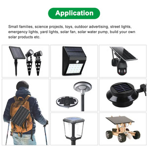 Nhỏ panel năng lượng mặt trời 12V 2 Wát Mini tấm năng lượng mặt trời đa tinh thể năng lượng mặt trời di động mô-đun cho Diy đèn <span class=keywords><strong>LED</strong></span> 136*110 Mét - Product Image 6