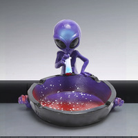 Cendrier Alien en Résine Moderne et Élégant, Meilleure Vente, Marque Privée, Pièce Décorative Créative pour Maison, Bar, Restaurant, KTV