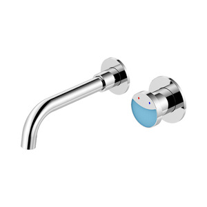 Wall Mounted Basin Faucet Single Handle Copper Hot Cold Water For Bathroom - Product Image 2