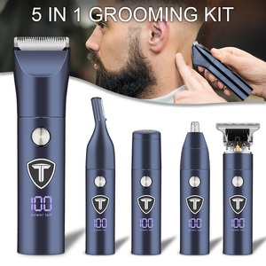 <span class=keywords><strong>Tondeuse</strong></span> corporelle pour hommes et rasoir tout-en-un <span class=keywords><strong>Kit</strong></span> de toilettage 5 en 1 avec fonction de coupe des cheveux nez sourcils - Product Image 2