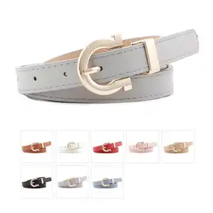 Hot Selling Simple Retro Design Ladies Pu Belt High Quality Jeans Leather Belt For Women