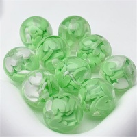 Grosir 100pcs Manik-manik Resin Akrilik Bentuk Hati 16mm untuk Pena Kalung Chunky DIY Pembuatan Perhiasan