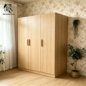 Armario de 4 puertas de madera MDF, diseño nuevo, muebles para el hogar, fabricado en China, mejor precio, logotipo personalizado, gran stock listo para enviar. - Product Image 6