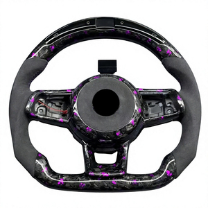 Volant personnalisé en fibre de carbone véritable pour V/W V/W <span class=keywords><strong>Golf</strong></span> 7 GTI MK7 2015 2016 2017 2018 2019 2020 <span class=keywords><strong>2021</strong></span> <span class=keywords><strong>GTD</strong></span> R - Product Image 5