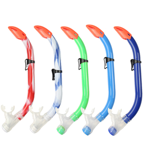 Nouveau design fournisseur d'équipement de plongée Embouchure en silicone Tube respiratoire d'entraînement de natation <span class=keywords><strong>sous</strong></span>-marine <span class=keywords><strong>Tuba</strong></span> semi-sec <span class=keywords><strong>pour</strong></span> enfants - Product Image 6