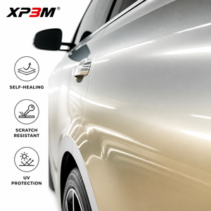 ฟิล์มใสกันรอยรถยนต์ XP3M Dawn Gold OEM Gloss TPU สีทองเงา หนา 7.5 มิล ซ่อมแซมตัวเองได้ ป้องกันรอยขีดข่วน ป้องกันสีเหลือง พร้อมช่องระบายอากาศ - Product Image 5