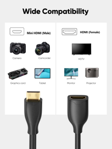<span class=keywords><strong>Adaptateur</strong></span> Mini <span class=keywords><strong>HDMI</strong></span> vers <span class=keywords><strong>HDMI</strong></span> Cablecreation 4K 60Hz Haute Vitesse Mini <span class=keywords><strong>HDMI</strong></span> 2.0 Mâle vers Femelle Câble Mini <span class=keywords><strong>HDMI</strong></span> - Product Image 6