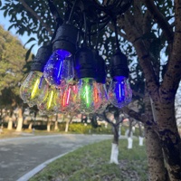 Guirlande lumineuse LED suspendue S14 à filament coloré, étanche IP65, pour usage décoratif intérieur et extérieur – Meilleure vente