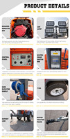 Générateur portable, tour d'éclairage mobile, 4x1000W LED, tour d'éclairage extérieur pour chantier de construction, réparation routière, travaux d'urgence