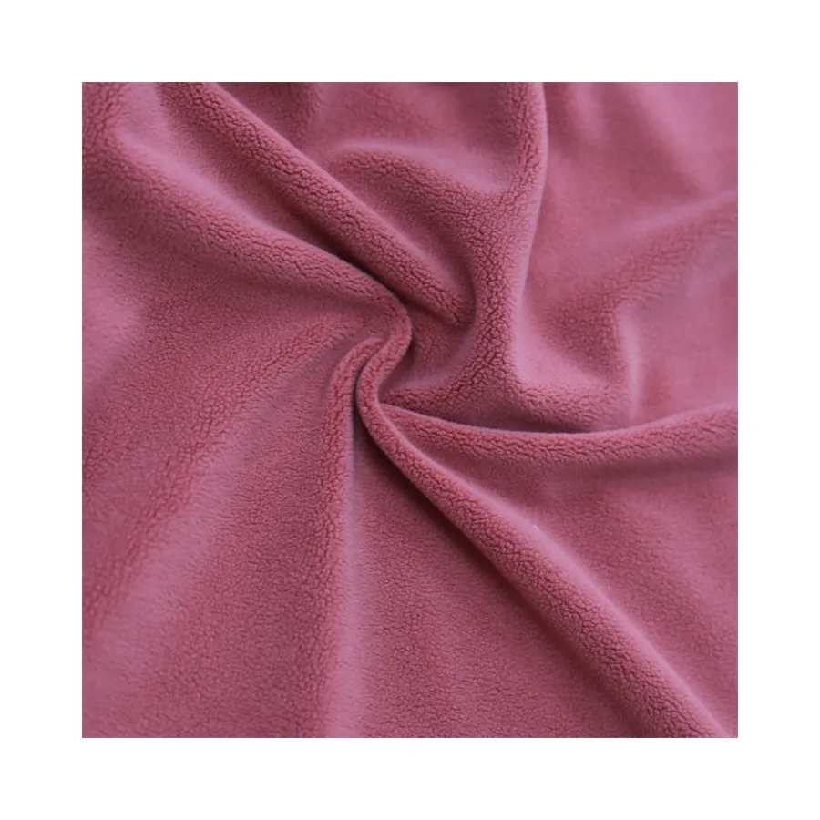 Hoge Kwaliteit 260 Gsm 100% Polyester Fdy Anti Pil Twee Zijborstel Polar Fleece Stof