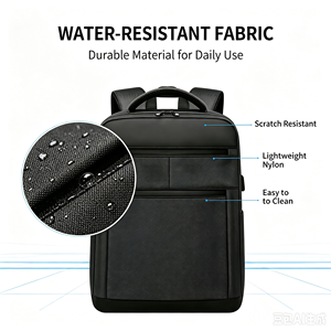 Mochila Ligera Impermeable para Portátil con Carga USB, Bolsa de Viaje para Computadora con Logotipo Personalizado, Venta al por Mayor para Oficina y Desplazamientos Diarios - Product Image 2