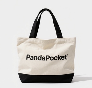 Venta al por mayor bajo Moq reutilizable logotipo personalizado duradero regalo bolsa de comestibles bolsa de compras a granel Nany negro Rosa algodón bolsa de lona - Product Image 1