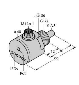 Sensor de Flujo Compacto Enchufable MS-Turck FCS-G1/2A4-AP8X-H114 6870004 Nuevo y Original en Stock - Product Image 2