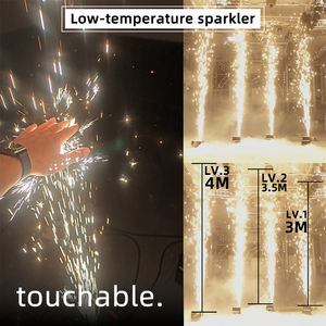 4 قطع آلة شرارة باردة بقوة 750 واط مع حقيبة، آلة ألعاب نارية باردة لحفلات الزفاف وأعياد الميلاد - Product Image 6