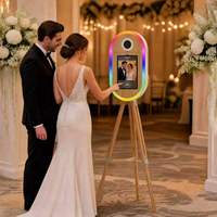 Nouveau style, trépied en bois pour iPad, compatible avec les appareils photo reflex numériques, pour cabine photo verticale de location, idéal pour fêtes et mariages (stock US)