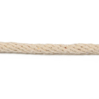 Corde en coton tressé solide blanc en gros du fabricant Corde en coton 4-16mm