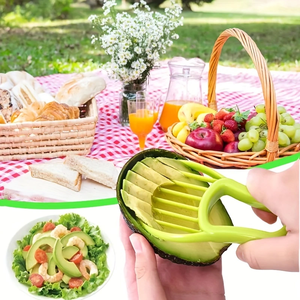 1 pièce Coupe-avocat 3 en 1, éplucheur, dénoyauteur et séparateur de pulpe, couteau en plastique, ustensile de cuisine <span class=keywords><strong>pour</strong></span> fruits et légumes - Product Image 6