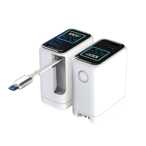 Chargeur USB 100W en nitrure de gallium (GaN) 3 ports avec affichage TFT, charge intelligente IA, PD3.0 PPS, charge rapide et câble rétractable intégré - Product Image 6