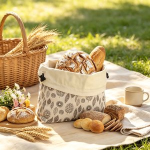 Sacs de rangement en coton doublés de cire d'abeille naturelle, hermétiques, pour conserver la fraîcheur, sacs à pain réutilisables en cire d'abeille pour la maison - Product Image 3